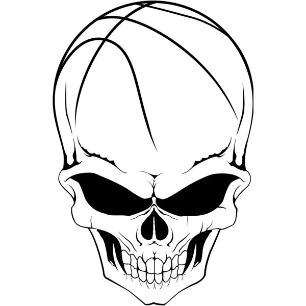 Basketball Skull Thumbnail